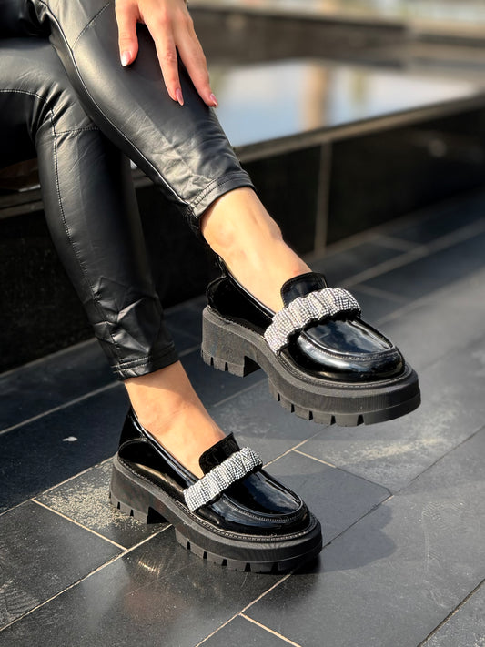 Detachable Black Loafer