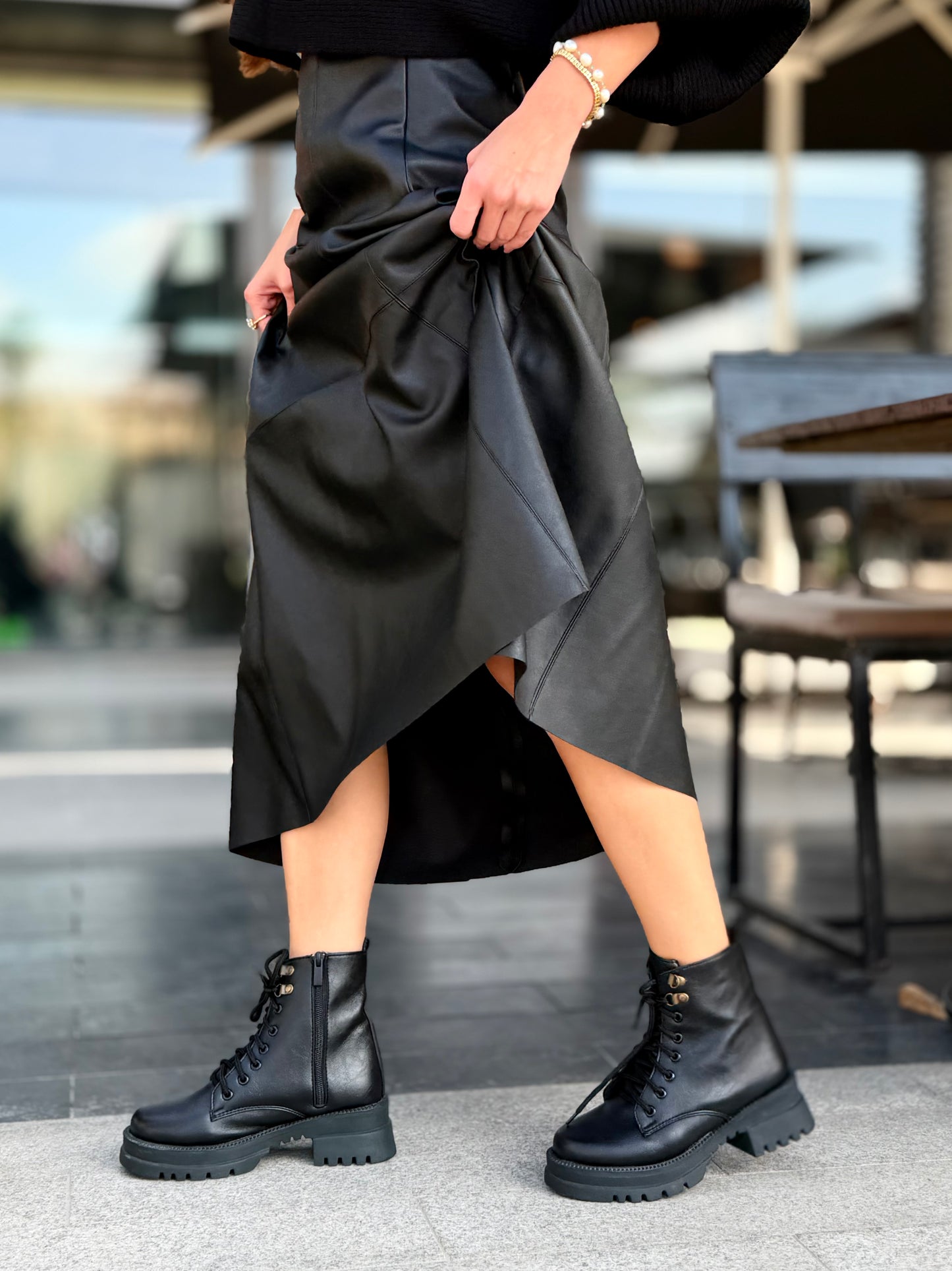 urban lace-up half boots