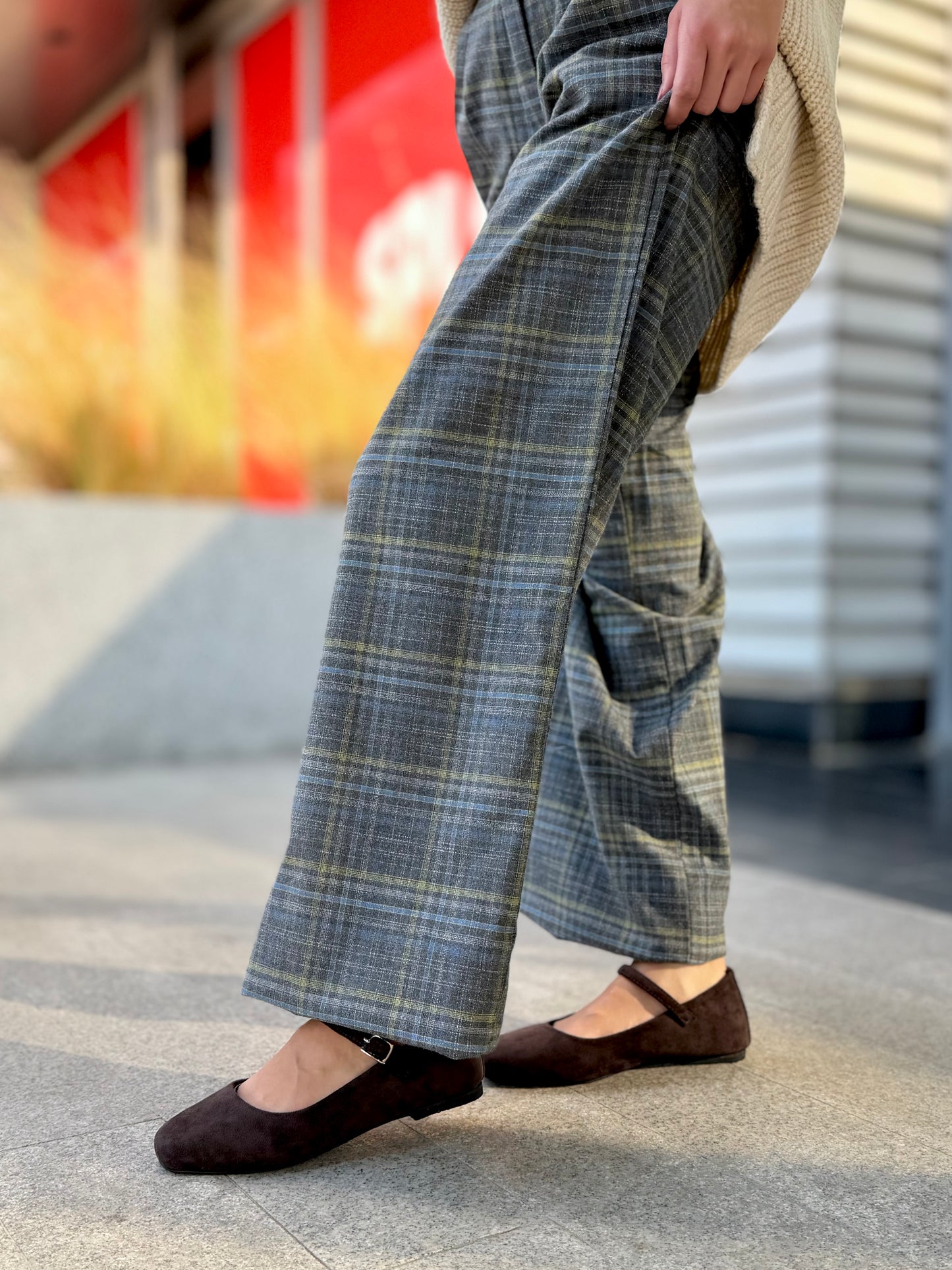 velvet Mary Jane flats