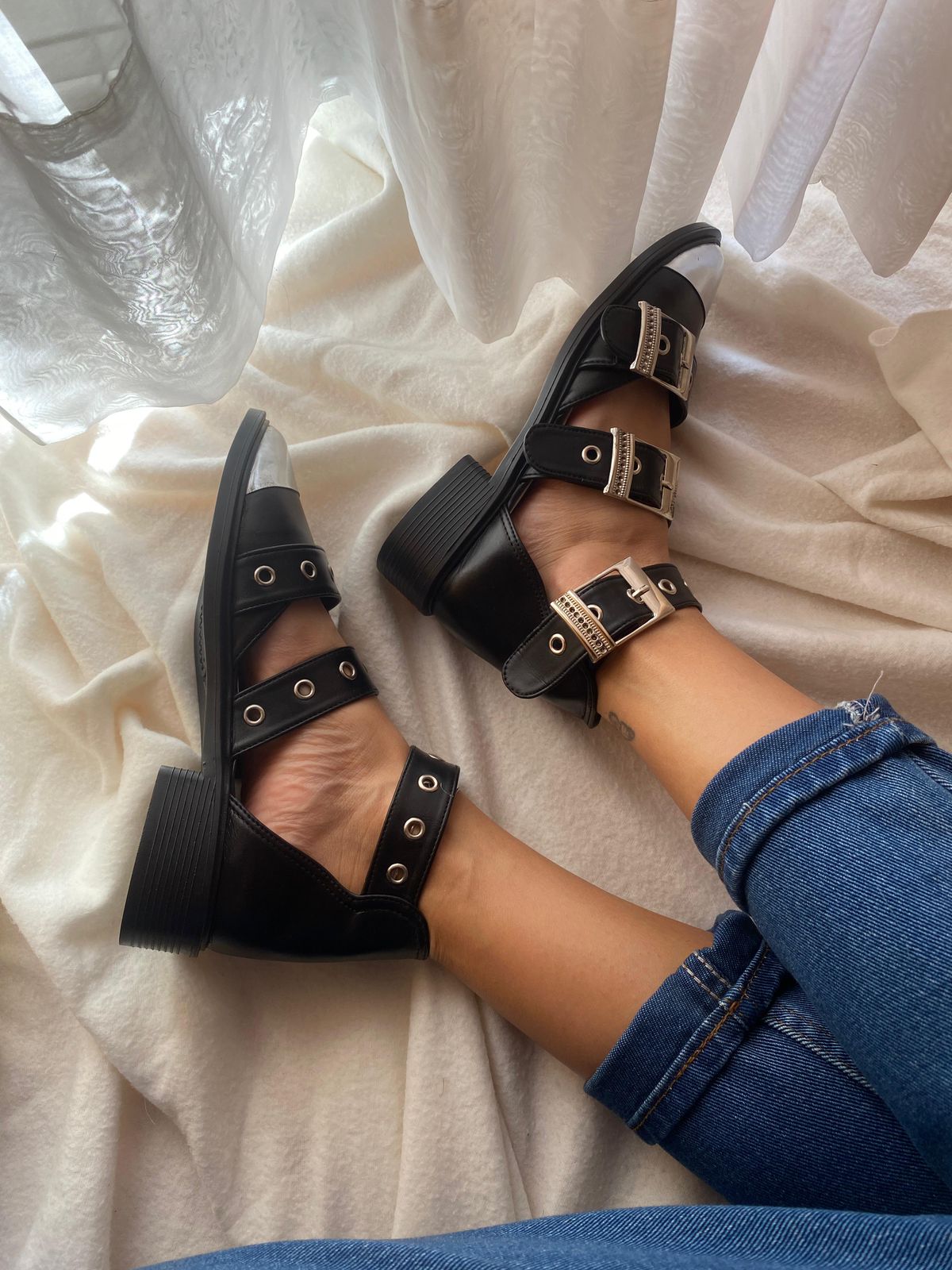 Studded gothic shoes